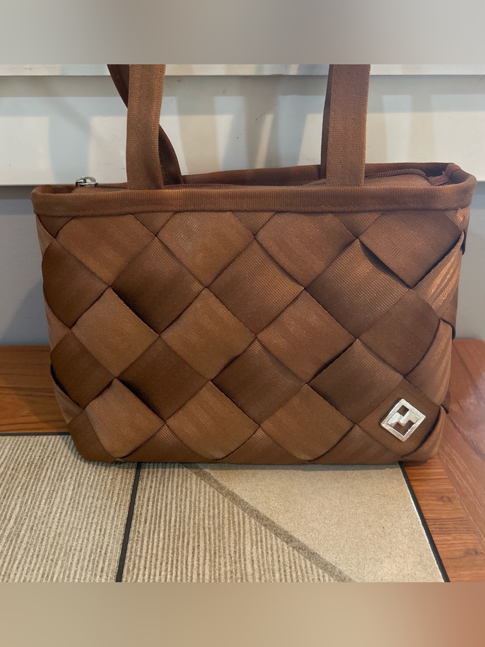 Maggie Bags Woven Seatbelt Bag